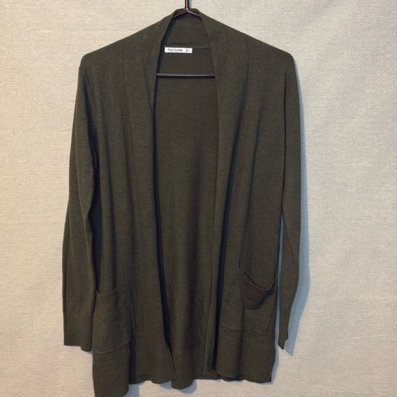 Pink Clover Stitch Fix Womens Open Cardigan‎ Small Green Viscose Long Sleeve New - Picture 1 of 8